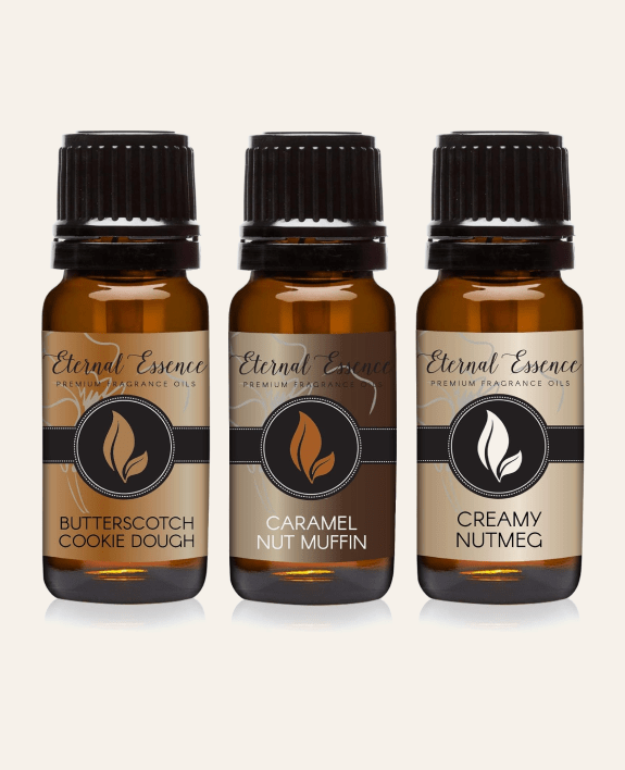 Butterscotch Cookie Dough, Caramel Nut muffin & Creamy Nutmeg
