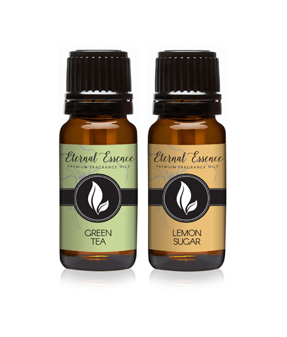 Pair (2) - Green Tea & Lemon Sugar - Premium Fragrance Oil Pair - 10ML