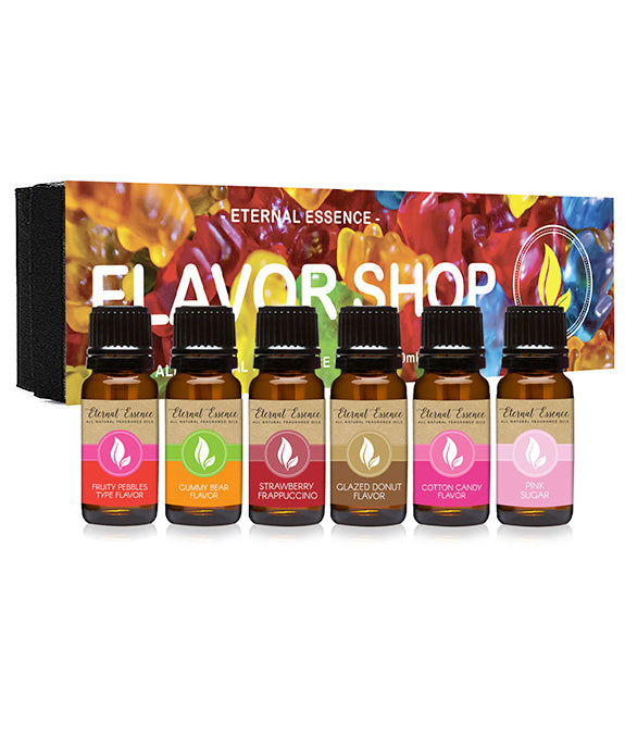 Flavor Shop - Gift Set Of 6 All Natural Flavoring Oils