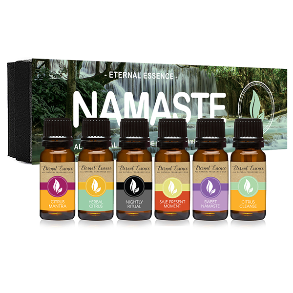 Namaste - Gift Set Of 6 All Natural Fragrance Oils