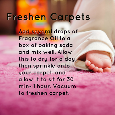 Freshen Carpet with Fragrance Oil