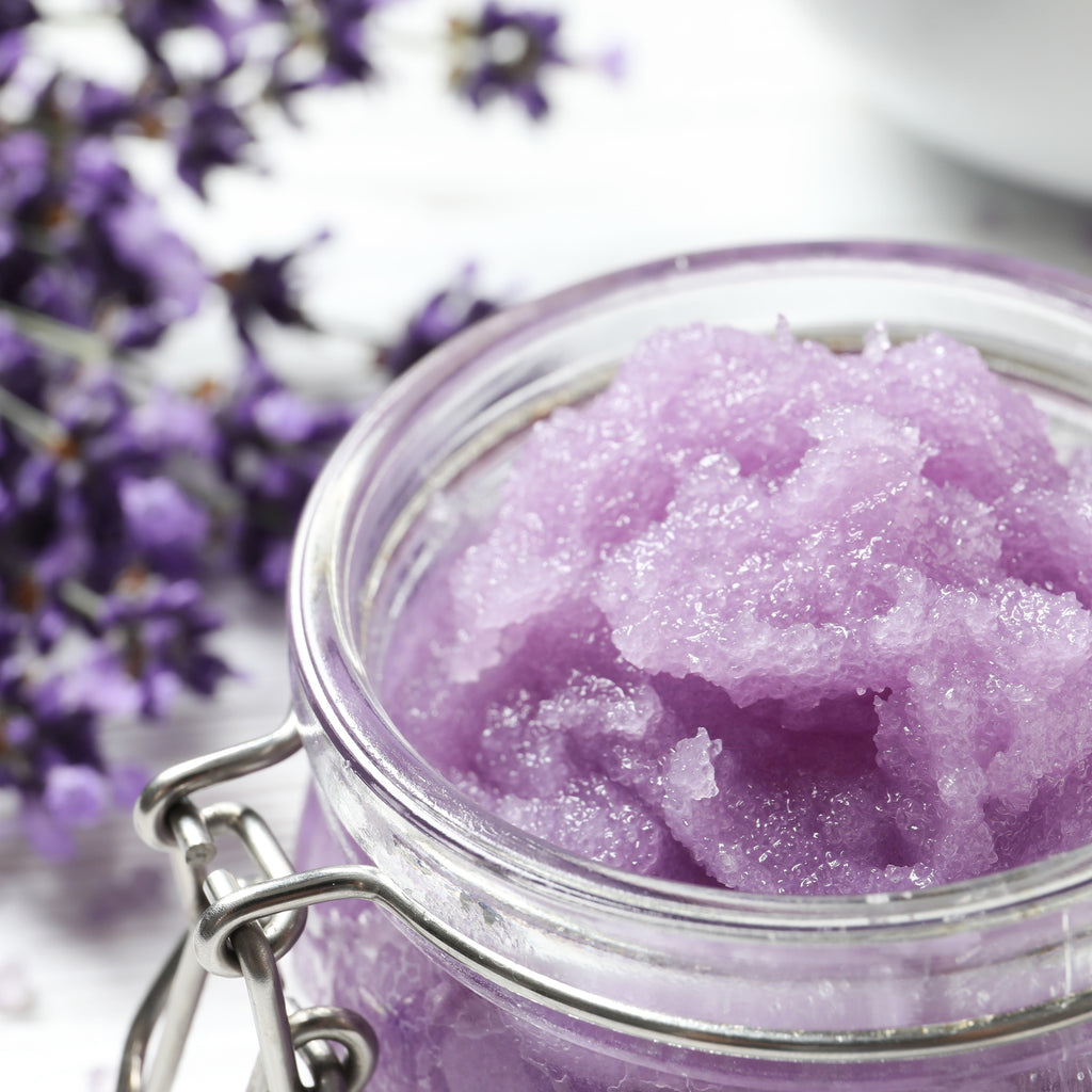 Relaxing Homemade Lavender Sugar Scrub