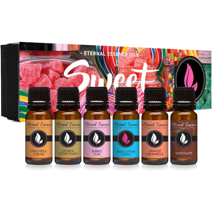 Eternal Essence Oils Thank You Fragrance Oil Gift Set - 6 Long Lasting  Scents in 10mL Amber Glass Bottles - Oils for Diffusers, Soap & Candle  Making