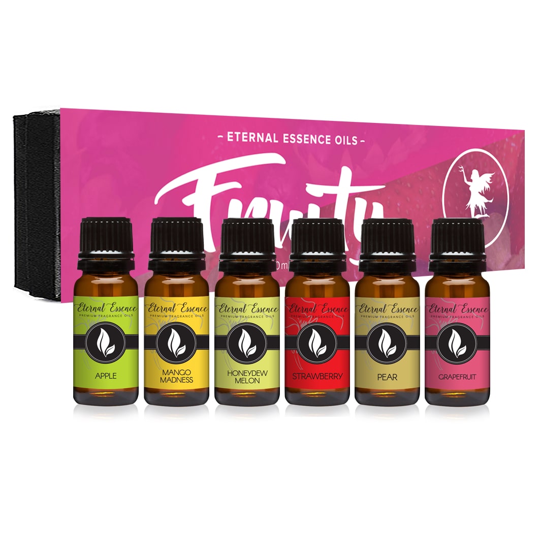 Fruity Gift Set of 6 Premium Grade Fragrance Oils  - 10Ml - Scented Oils