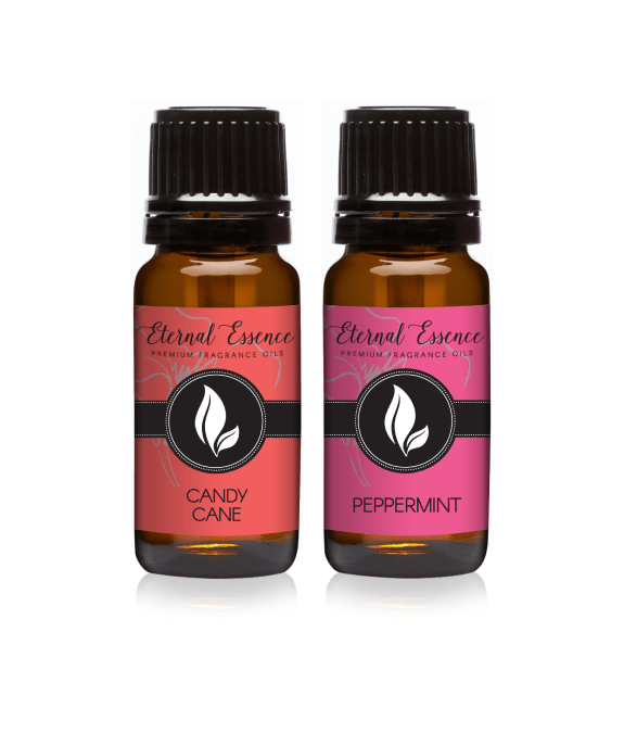 Pair (2) - Candy Cane & Peppermint - Premium Fragrance Oil Pair - 10ml