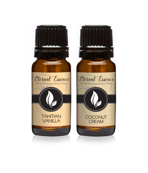 Pair (2) - Coconut Cream & Tahitian Vanilla - Premium Fragrance