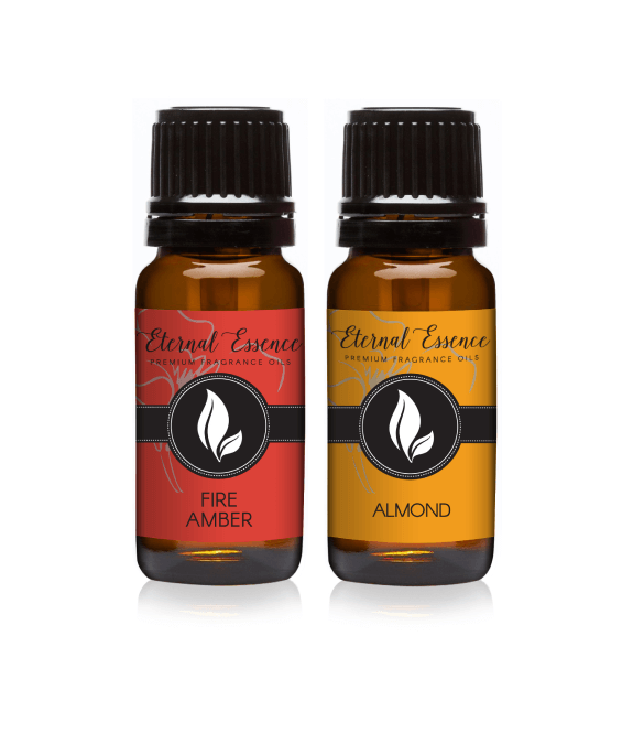 Pair (2) - Fire Amber & Almond - Premium Fragrance Oil Pair - 10ml