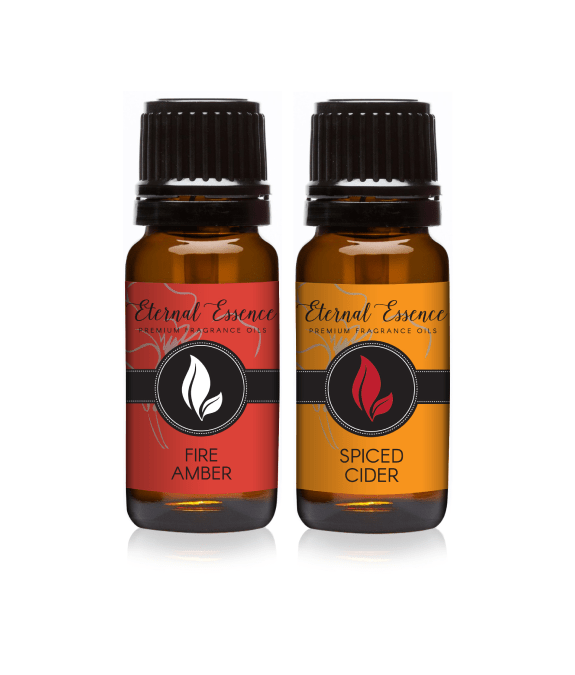 Pair (2) - Fire Amber & Spiced Cider - Premium Fragrance Oil Pair - 10ml by Eternal Essence Oils