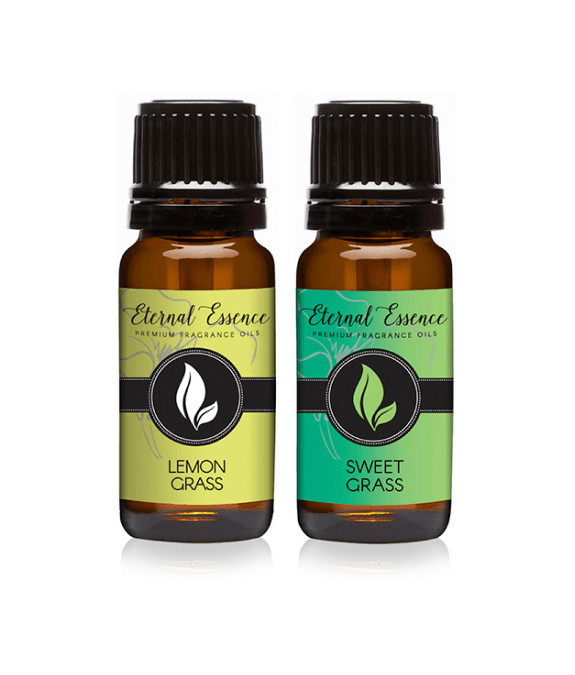 Pair (2) - Lemon Grass & Sweet Grass - Premium Fragrance Oil Pair - 10ML