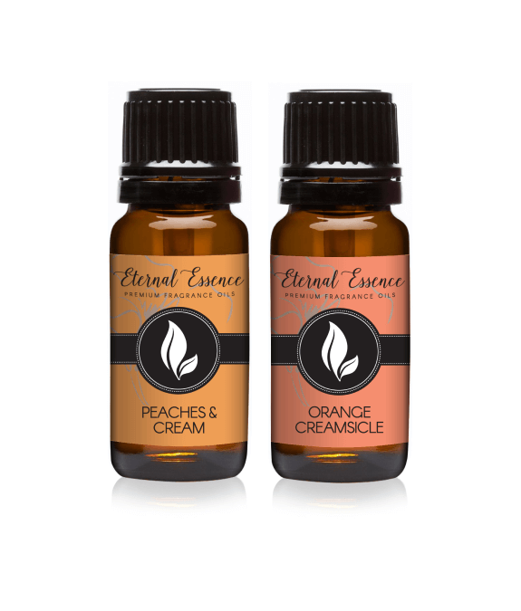 Pair (2) - Peaches & Cream and Orange Creamsicle - Premium Fragrance Oil Pair - 10ml by Eternal Essence Oils