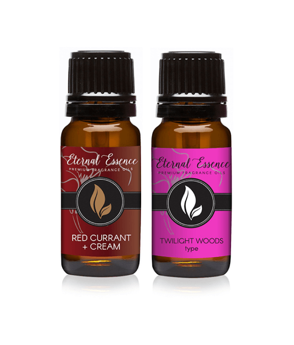 Pair (2) - Red Currant & Cream & Twilight Woods Type -Premium Fragrance Oil Pair - 10ml