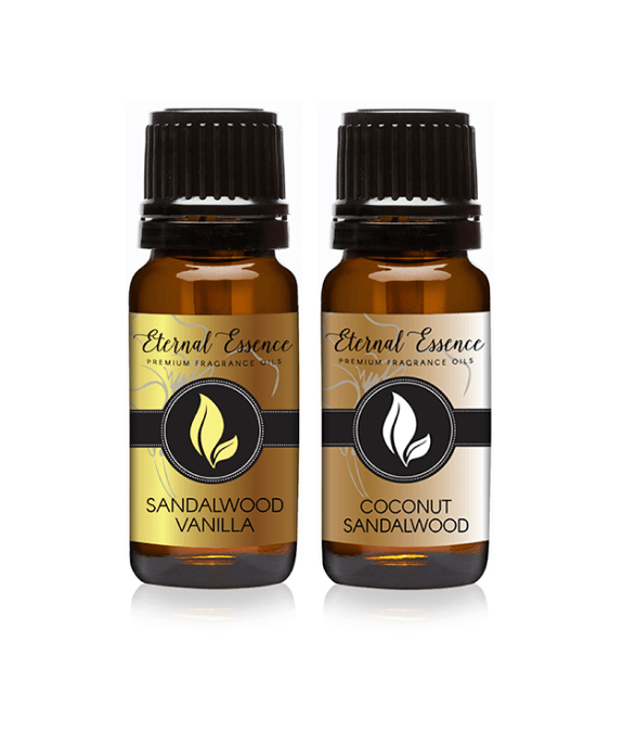 Pair (2) - Sandalwood Vanilla & Coconut Sandalwood - Premium Fragrance Oil Pair - 10ML