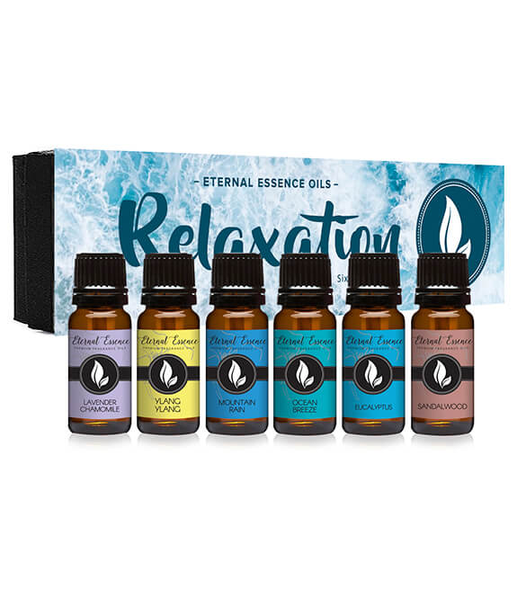Relaxation Gift Set of 6 Premium Grade Fragrance Oils - 10Ml - Scented Oils