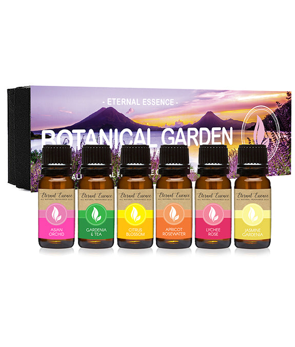 Botanical Garden - Gift Set Of 6 All Natural Fragrance Oils