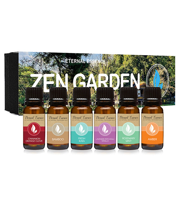 Zen Garden - Gift Set Of 6 All Natural Fragrance Oils