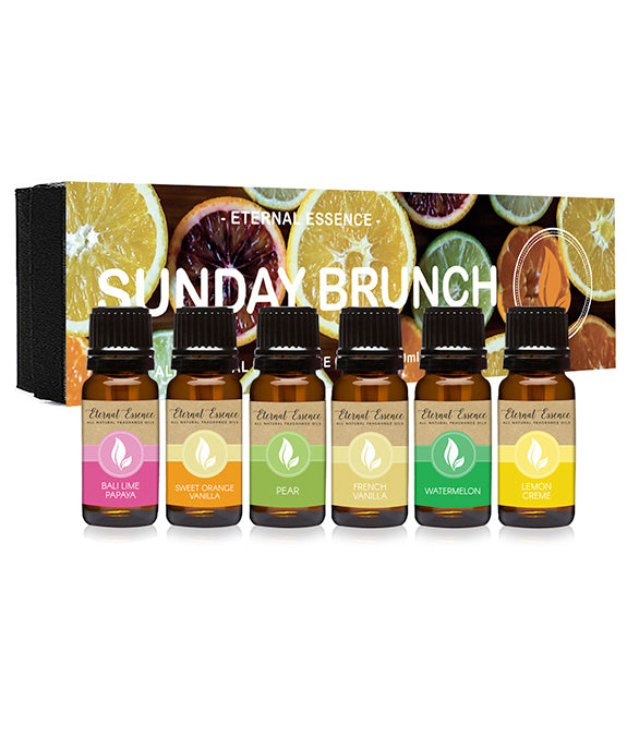 Sunday Brunch - Gift Set Of 6 All Natural Fragrance Oils